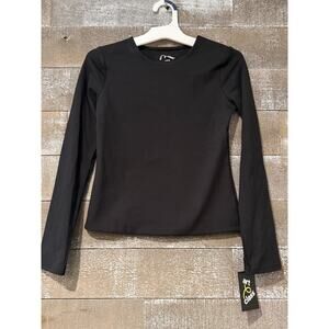 Art Class Girls Long Sleeve Black Shirt. Dance Leotard Style, Gymnastics.
